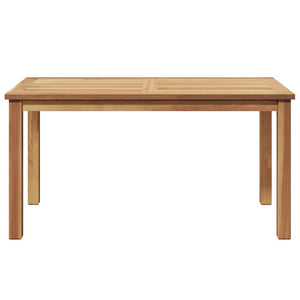 Couchtisch Braun Teak Massivholz 90x50 cm