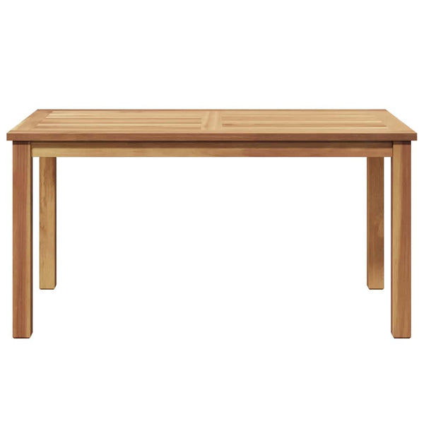 Couchtisch Braun Teak Massivholz 90x50 cm