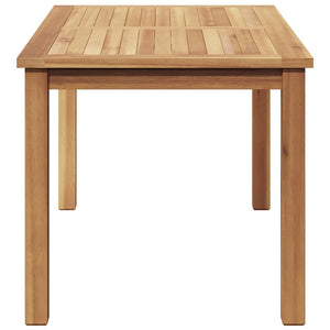 Couchtisch Braun Teak Massivholz 90x50 cm
