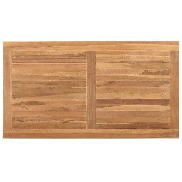 Couchtisch Braun Teak Massivholz 90x50 cm