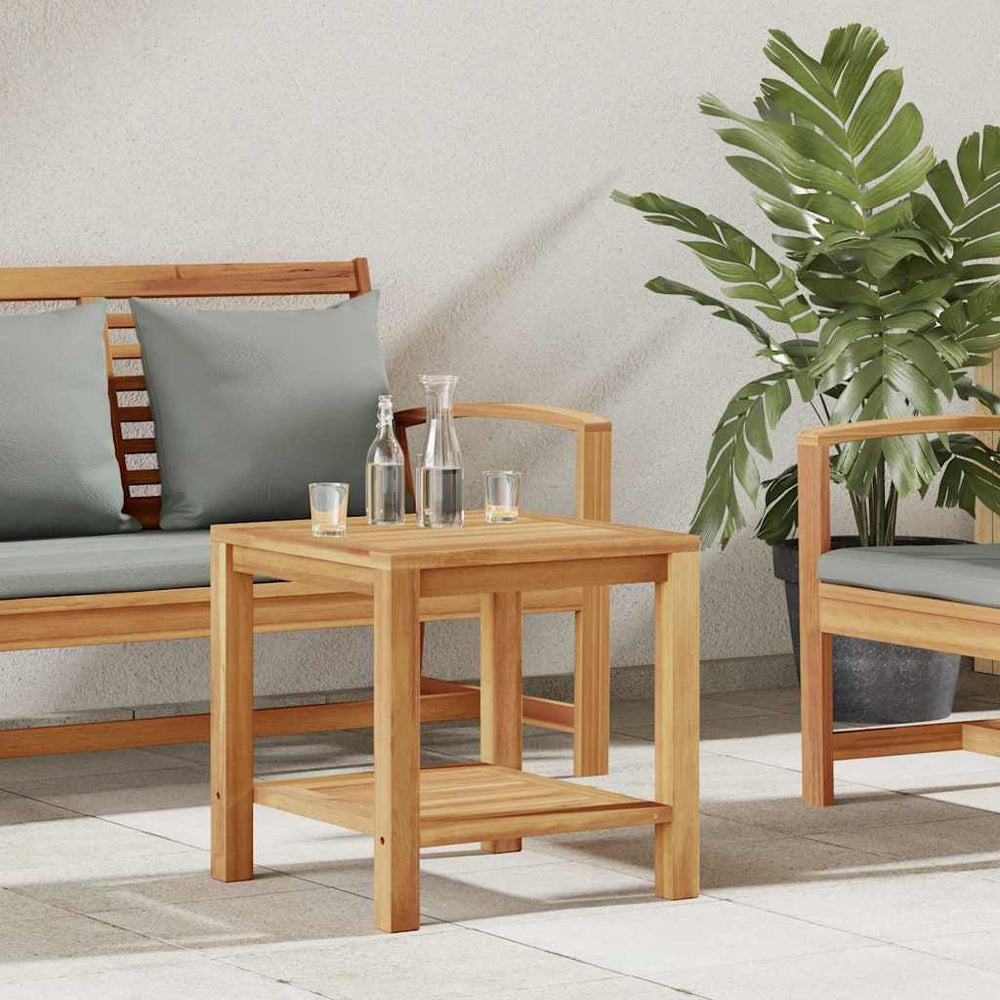 Couchtisch Teakholz Braun 45x45 cm