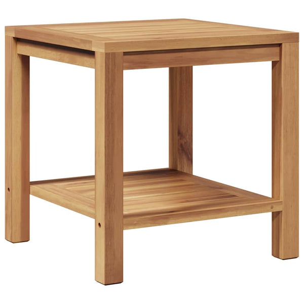 Couchtisch Teakholz Braun 45x45 cm