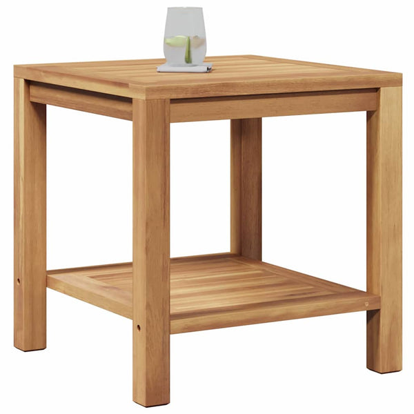 Couchtisch Teakholz Braun 45x45 cm