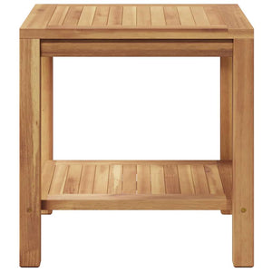 Couchtisch Teakholz Braun 45x45 cm