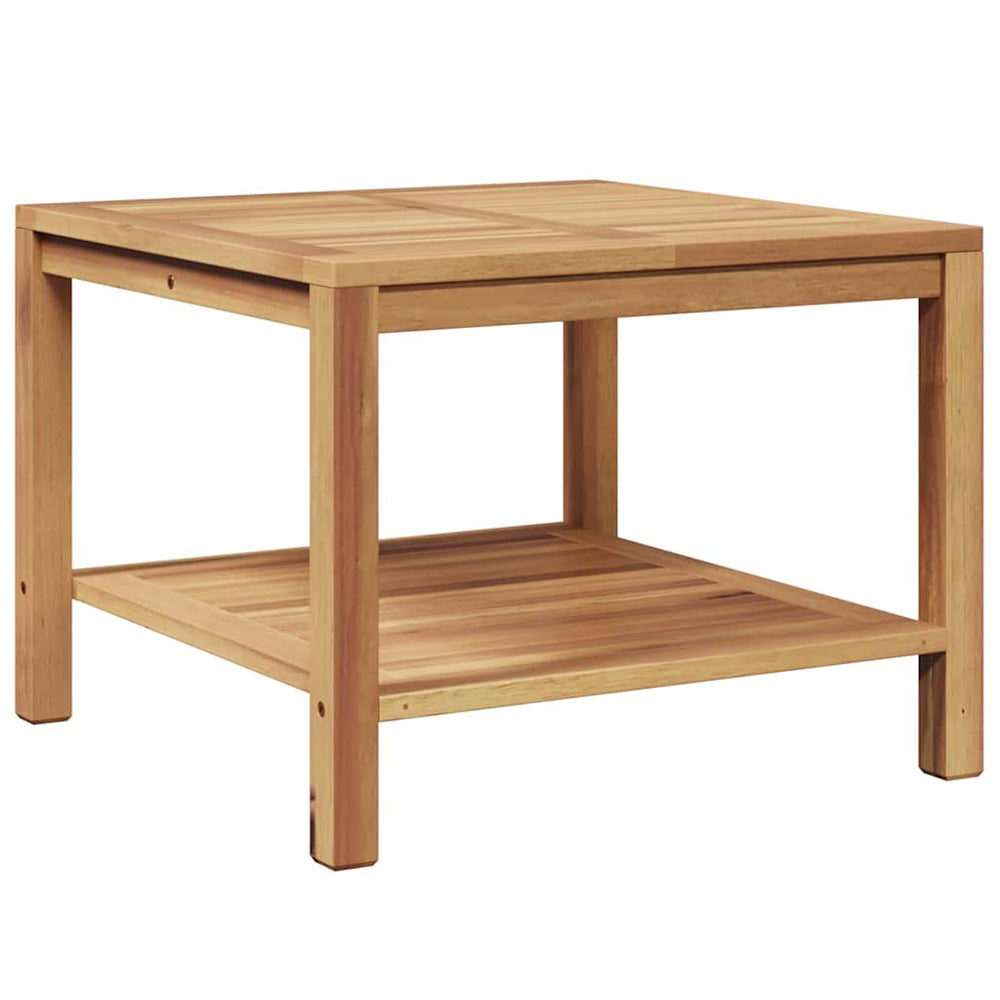 vidaXL Coffee Table with Storage Brown 60 x 60 x 45 cm Solid Teak Wood