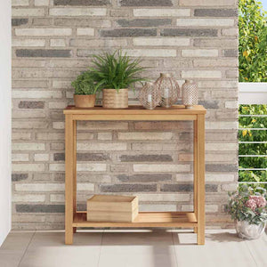 Teak Konsolentisch Braun 80x35x75cm