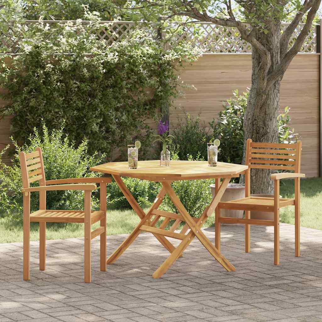 Teak Stühle 2er Set Braun