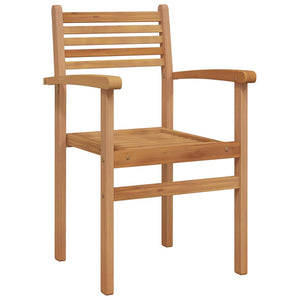 Teak Stühle Braun 4er Set