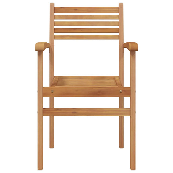 Teak Stühle Braun 4er Set