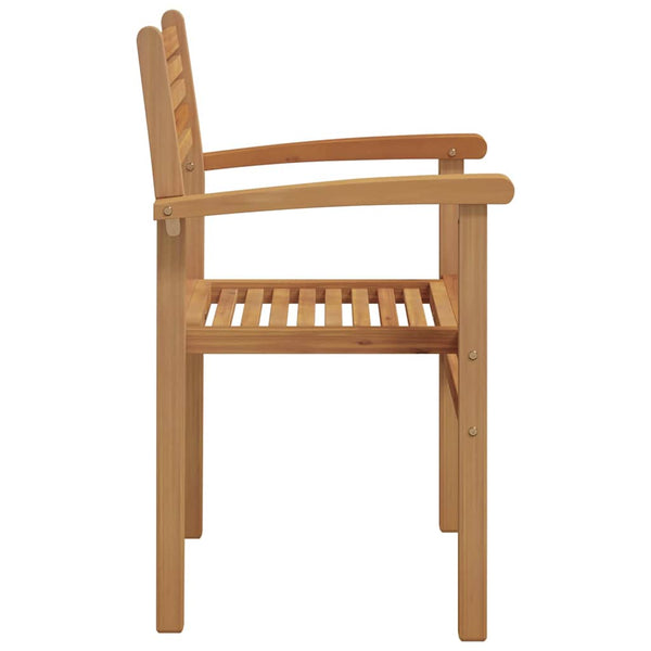 Teak Stühle Braun 4er Set