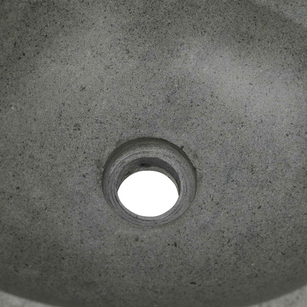 Flussstein Waschbecken Hellgrau 45 cm