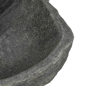 Wandwaschbecken Grau Flussstein 45 cm