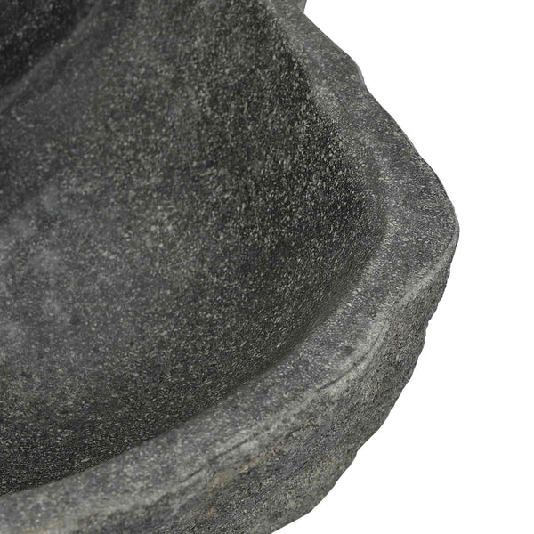 Wandwaschbecken Grau Flussstein 45 cm