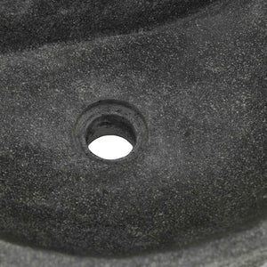 Wandwaschbecken Grau Flussstein 45 cm