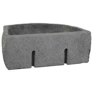 Wandwaschbecken Grau Flussstein 45 cm