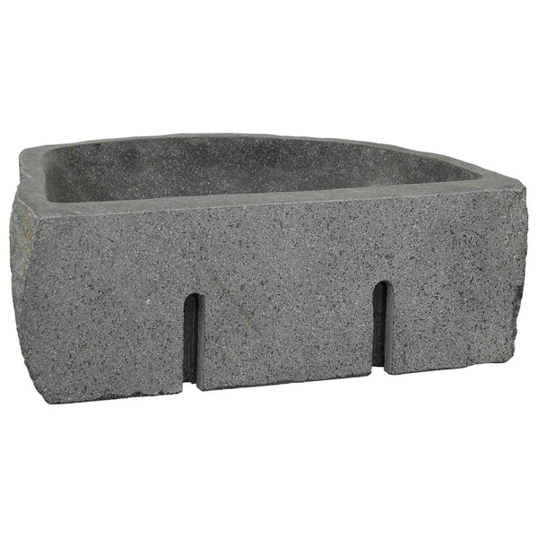 Wandwaschbecken Grau Flussstein 45 cm