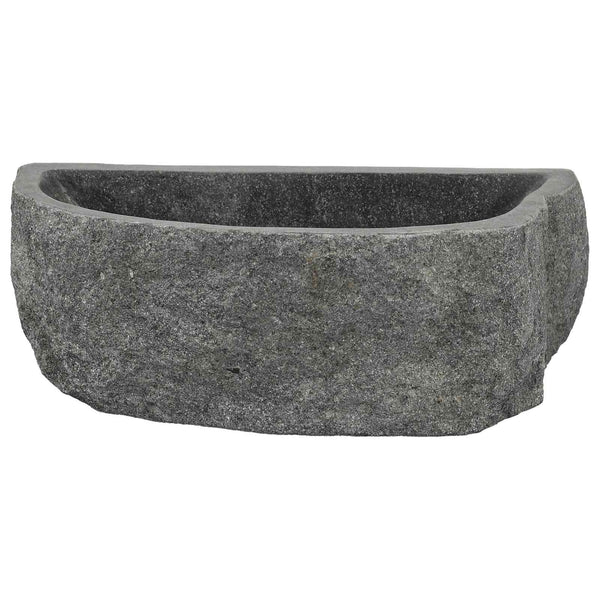 Wandwaschbecken Grau Flussstein 45 cm