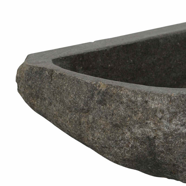 Graues Flussstein Waschbecken 30-37 cm