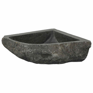Graues Flussstein Waschbecken 30-37 cm