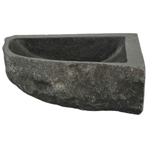 Graues Flussstein Waschbecken 30-37 cm