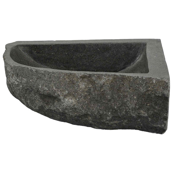 Graues Flussstein Waschbecken 30-37 cm