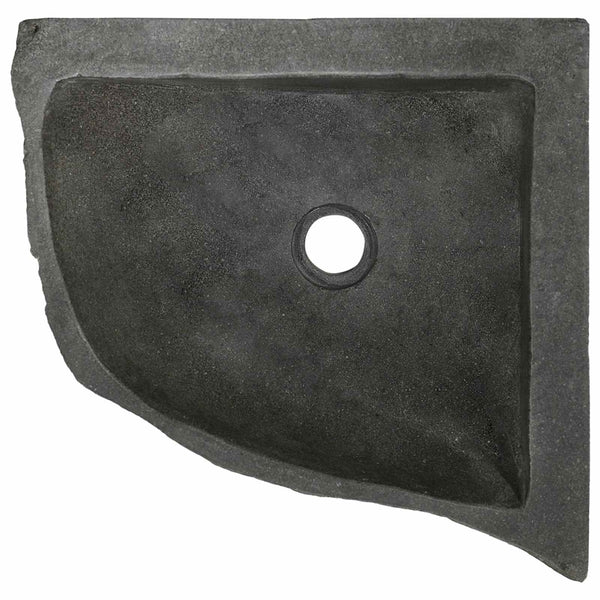 Graues Flussstein Waschbecken 30-37 cm