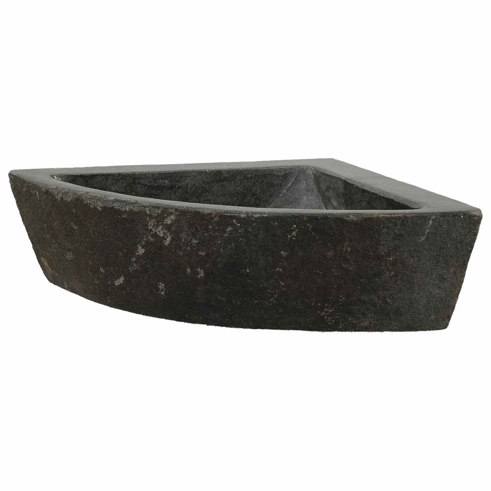 Graues Flussstein-Waschbecken, 38-45 cm