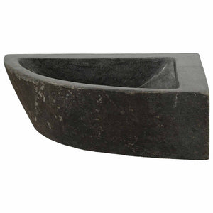 Graues Flussstein-Waschbecken, 38-45 cm