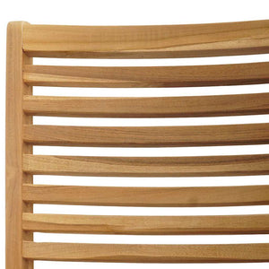 vidaXL Chaise 2 pcs Marron 64,5 x 52 x 108 cm Bois de teck massif