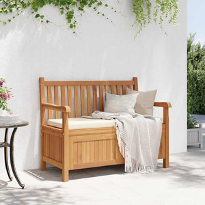 Gartenbank Teakholz mit Stauraum