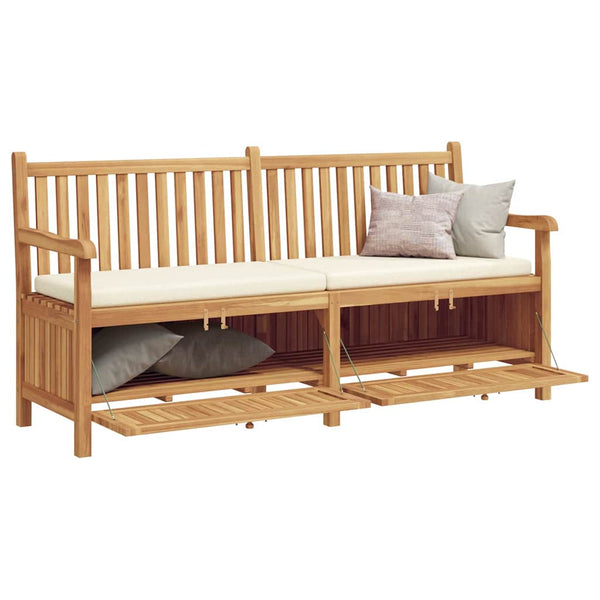 Gartenbank Teakholz mit Stauraum 180cm