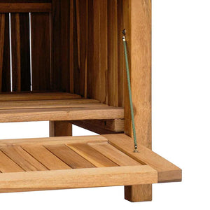 Gartenbank Teakholz mit Stauraum 228cm