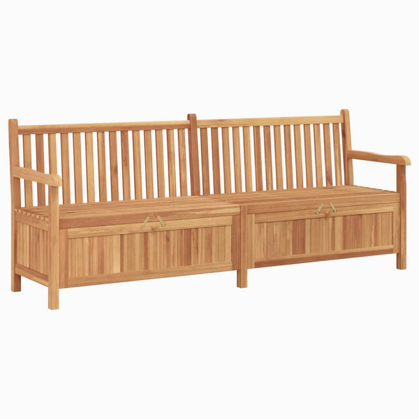 Gartenbank Teakholz mit Stauraum 228cm