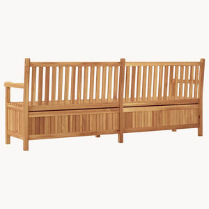 Gartenbank Teakholz mit Stauraum 228cm