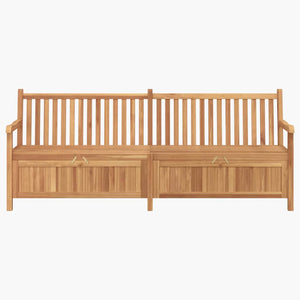 Gartenbank Teakholz mit Stauraum 228cm