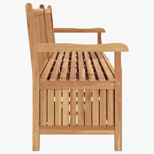 Gartenbank Teakholz mit Stauraum 228cm