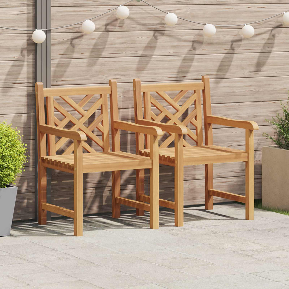 Teak Gartenstühle 2er Set