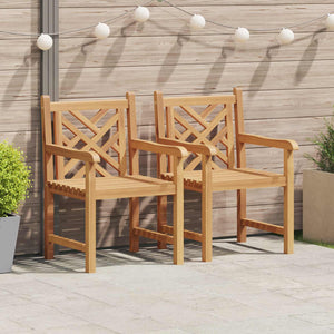 Teak Gartenstühle 2er Set