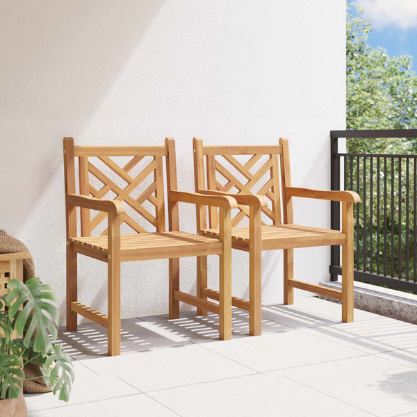 Teak Gartenstühle 2er Set