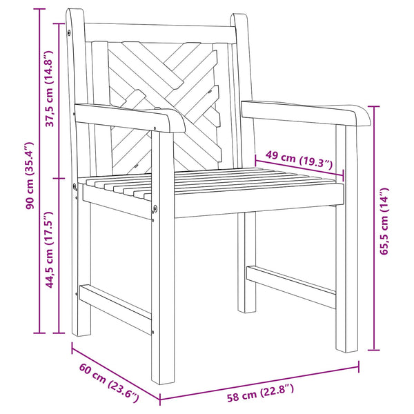 Teak Gartenstühle 2er Set