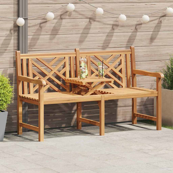Massivholz Teak Gartenbank 150cm