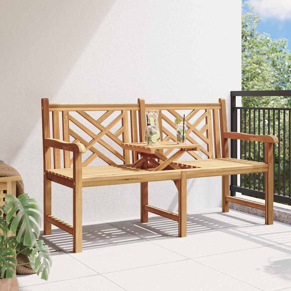 Massivholz Teak Gartenbank 150cm