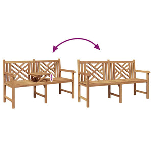 Massivholz Teak Gartenbank 150cm