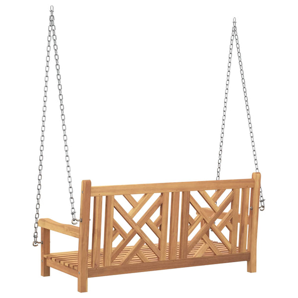 Teak Gartenschaukelbank Massivholz 114cm