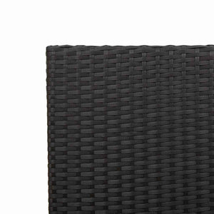 Garten Stapelstühle 2er Set Schwarz Braun