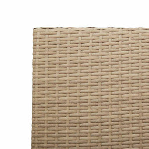 Garten Stapelstühle 2er Set Creme Braun