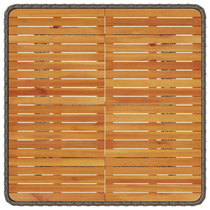 Garten Essgruppe Grau Poly-Rattan