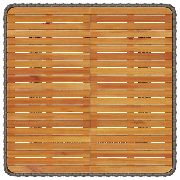 Garten Essgruppe Grau Poly-Rattan