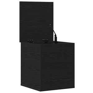 Aufbewahrungsbox Eichen-Optik Schwarz 40x46cm