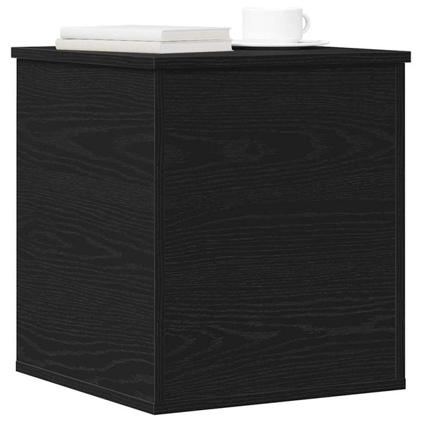 Aufbewahrungsbox Eichen-Optik Schwarz 40x46cm